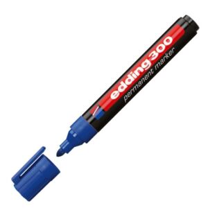 Edding 300 kerek hegyű kék permanent alkoholos marker 1,5-3mm alkoholos filc, marker