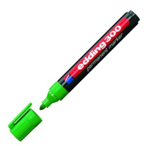 Edding 300 kerek hegyű zöld permanent alkoholos marker 1,5-3mm alkoholos filc, marker