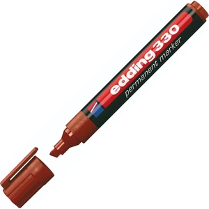 Edding 330 vágott hegyű barna permanent alkoholos marker 1-5mm filc, marker