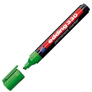 Edding 330 vágott hegyű zöld permanent alkoholos marker 1-5mm alkoholos filc, marker