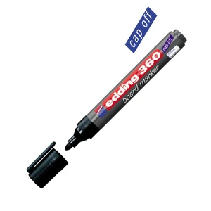 Edding 360 boardmarker fekete táblamarker 1,5-3mm táblafilc, táblamarker