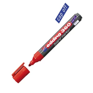 Edding 360 boardmarker piros táblamarker 1,5-3mm táblafilc, táblamarker