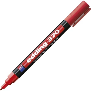 Edding 370 alkoholo smarker permanent Piros műanyag, üveg, fém, fa