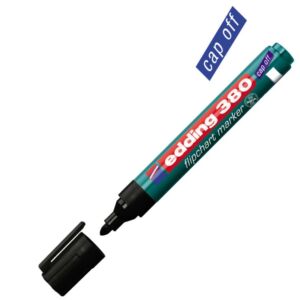Edding 380 Flipchart marker fekete kerek hegyű 1,5-3mm Flipchart marker Edding 380
