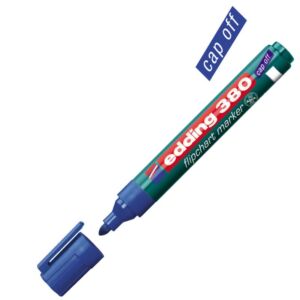 Edding 380 Flipchart marker kék kerek hegyű 1,5-3mm Flipchart marker Edding 380