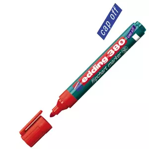 Edding 380 Flipchart marker piros kerek hegyű 1,5-3mm Flipchart marker Edding 380