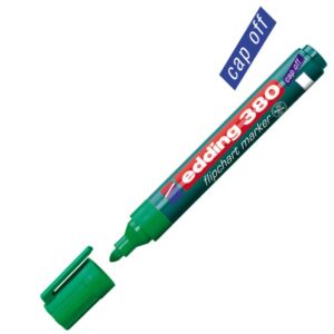 Edding 380 Flipchart marker zöld kerek hegyű 1,5-3mm Flipchart marker Edding 380