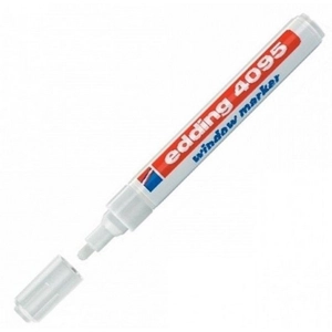 Edding 4095 krétamarker fehér 4-15mm vágotthegyű Üvegreíró marker Edding 4095 