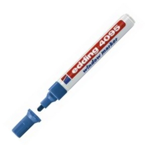 Edding 4095 krétamarker kék 4-15mm vágotthegyű Üvegreíró marker Edding 4095 