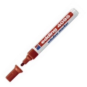 Edding 4095 krétamarker piros 4-15mm vágotthegyű Üvegreíró marker Edding 4095 