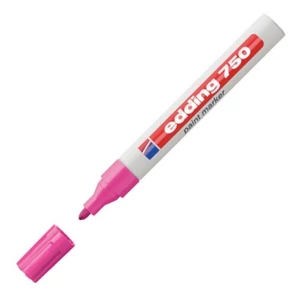 Edding 750 kerek hegyű rózsa lakkmarker 2-4mm jelölésre Üveg, porcelán, műanyag, fém 