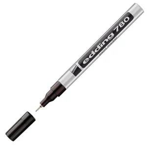 Edding 780 ezüst lakkmarker 0,8mm jelölésre Üveg, porcelán, műanyag, fém
