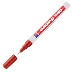 Edding 780 piros lakkmarker 0,8mm jelölésre Üveg, porcelán, műanyag, fém