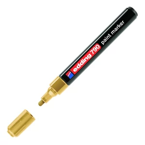 Edding 790 kerek hegyű arany lakkmarker 0,8mm jelölésre Üveg, porcelán, műanyag, fém