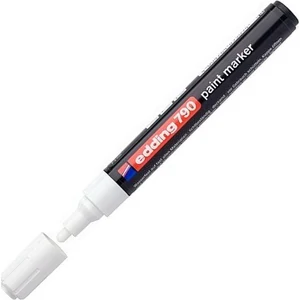Edding 790 kerek hegyű fehér lakkmarker 0,8mm jelölésre Üveg, porcelán, műanyag, fém