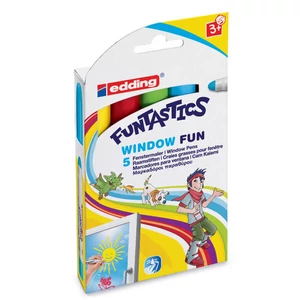 Edding Funtastics 16/5 Window marker 5-ös készlet filc, marker