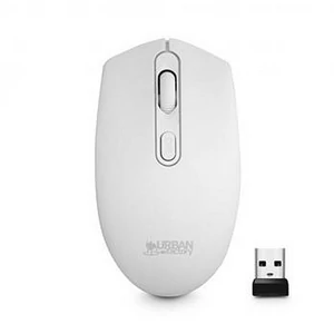 Egér vezeték nélküli optikai közepes méret USB URBAN FACTORY Free Color fehér