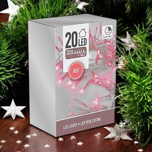 Égősor fényfűzér 20 led '24 6 féle, 2M, 6/18 időzítőS PINK kpm