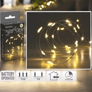 Égősor fényfűzér 40 led '24 195cm kpm