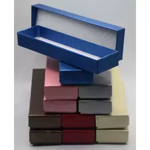 Ékszertartó doboz 4x16cm, papír 6 féle színben