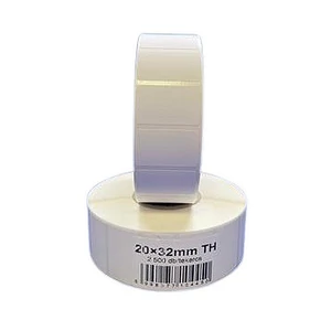 Etikett thermo 20x32mm 2500 etikett/tekercs fehér