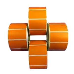 Etikett thermo 25x45mm 1000 etikett/tekercs narancs