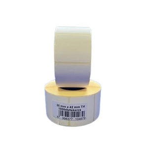Etikett thermo 35x42mm 1000 etikett/tekercs fehér