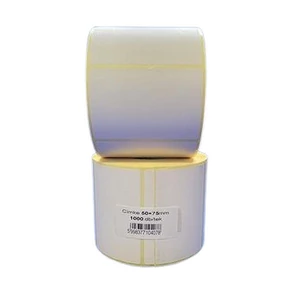 Etikett thermo 50x75mm 1000 etikett/tekercs fehér