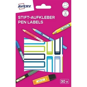 Etikett tollcímke 50x10 mm kézzel írható AVERY ZWECKFORM kék-zöld 30 etikett/csomag
