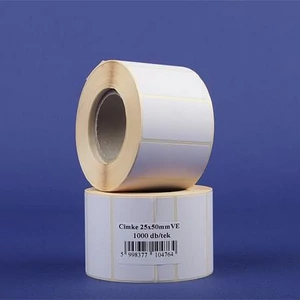 Etikett vellum 25×50mm 1 000db/tekercs 