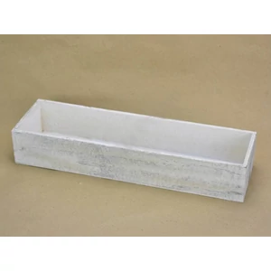 Fa dekor tároló szürke festett, 35x10x6cm GRAVÍROZHATÓ!