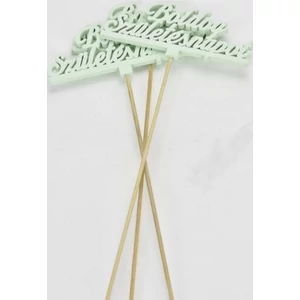 Fa dekorfelirat 12,5x29, 5cm- Beszúrós -Boldog születésnapot- felirat menta