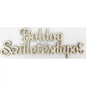 Fa dekorfelirat 15cm-es Boldog születésnapot- felirat