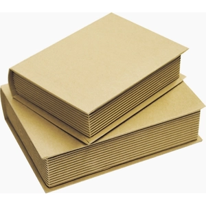Papír doboz natúr könyv alakú S2/1 karton, 13,5x18,5x5,3cm 8,02E+12  Ár / db
