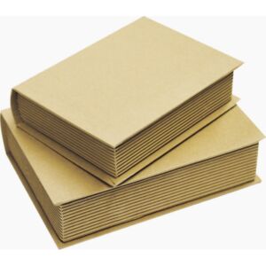 Papír doboz natúr könyv alakú S2/2 karton, 12x15,5x4 cm 8,02E+12 Ár / db
