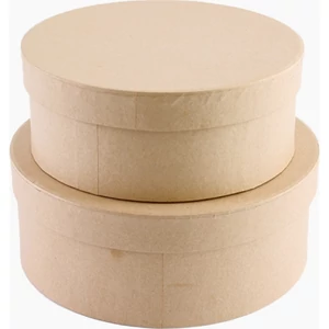 Karton doboz natúr kör alakú S2/2, 17,8x8,8 cm 8,02E+12