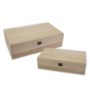 Fa doboz natúr dekorálható 33x21cm, L-es méret gravírozható,festhető