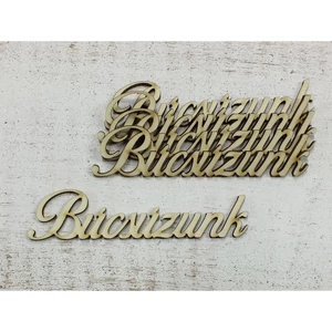 Fa felirat figura Búcsúzunk 10.5cmx3cmx3mm 5db/cs