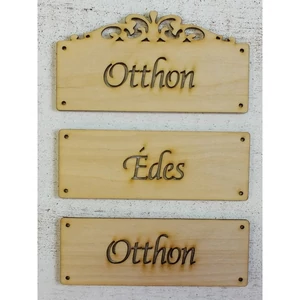 Fa felirat Otthon - Édes - Otthon szett 12cmx15cm