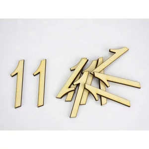 Fa felirat számok 1" írott szám 5cm 10db/cs