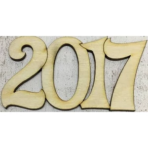 Fa felirat tábla 2017 10x5, 5cm