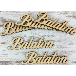 Fa felirat tábla Balaton 9cmx2.5cmx3mm 5db/cs