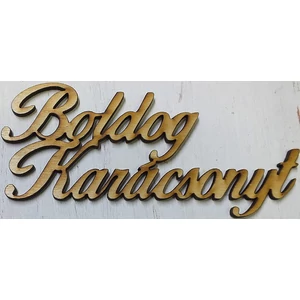 Fa felirat tábla Boldog Karácsonyt írott 2db/cs