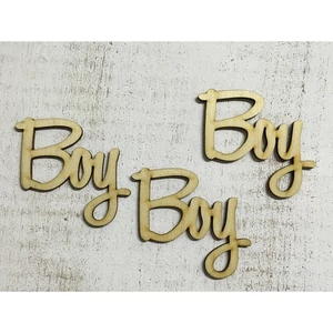 Fa felirat tábla Boy 7, 5cmx7cmx3mm 3db/cs