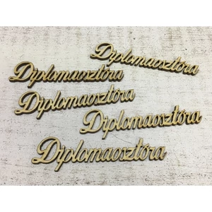 Fa felirat tábla Diplomaosztóra 9, 5cmx2.5cmx3mm 5db/cs