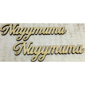 Fa felirat tábla Nagymama 12, 5cmx3.5cmx3mm 2db/cs