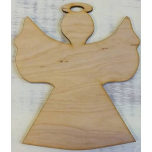 Fa figura angyal 15x13cm