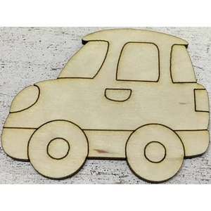 Fa figura autó 8x6.5cm