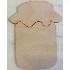 Fa figura befőttes üveg 7, 5x15cm