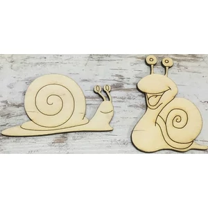 Fa figura csigák 2 féle csiga 9cmx3mm 2db/cs